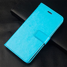 Coque Portefeuille Livre Cuir Etui Clapet L20 pour Huawei Honor 30S Bleu Ciel