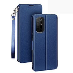 Coque Portefeuille Livre Cuir Etui Clapet L22 pour Huawei Honor 30S Bleu
