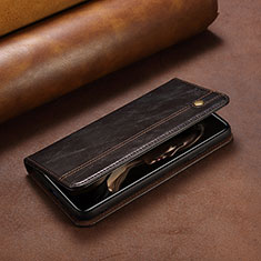 Coque Portefeuille Livre Cuir Etui Clapet L24 pour Apple iPhone 15 Pro Noir