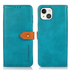 Coque Portefeuille Livre Cuir Etui Clapet L29 pour Apple iPhone 14 Bleu