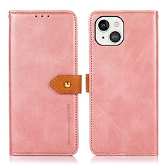 Coque Portefeuille Livre Cuir Etui Clapet L29 pour Apple iPhone 14 Or Rose