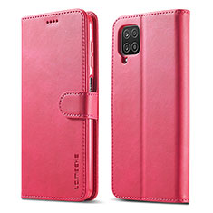 Coque Portefeuille Livre Cuir Etui Clapet LC1 pour Samsung Galaxy M33 5G Rose Rouge