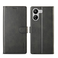 Coque Portefeuille Livre Cuir Etui Clapet LC1 pour Xiaomi Redmi 13C Noir