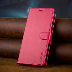 Coque Portefeuille Livre Cuir Etui Clapet LC2 pour Xiaomi Redmi 13C Rose Rouge