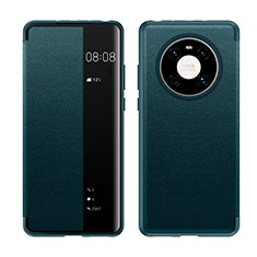 Coque Portefeuille Livre Cuir Etui Clapet LF1 pour Huawei Mate 40 Pro Vert