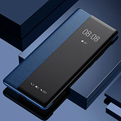 Coque Portefeuille Livre Cuir Etui Clapet LF1 pour Xiaomi Mi 10i 5G Bleu