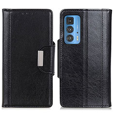 Coque Portefeuille Livre Cuir Etui Clapet M01L pour Motorola Moto Edge 20 Pro 5G Noir