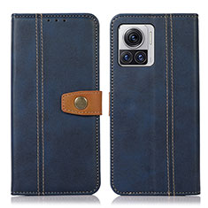 Coque Portefeuille Livre Cuir Etui Clapet M01L pour Motorola Moto Edge 30 Ultra 5G Bleu