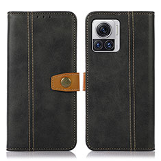 Coque Portefeuille Livre Cuir Etui Clapet M01L pour Motorola Moto Edge 30 Ultra 5G Noir