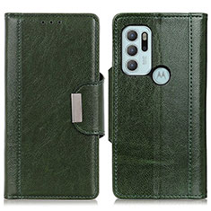 Coque Portefeuille Livre Cuir Etui Clapet M01L pour Motorola Moto G60s Vert