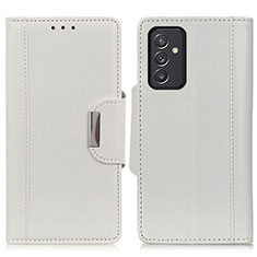 Coque Portefeuille Livre Cuir Etui Clapet M01L pour Samsung Galaxy A05s Blanc