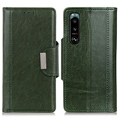 Coque Portefeuille Livre Cuir Etui Clapet M01L pour Sony Xperia 5 III Vert