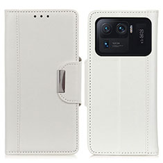 Coque Portefeuille Livre Cuir Etui Clapet M01L pour Xiaomi Mi 11 Ultra 5G Blanc