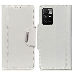 Coque Portefeuille Livre Cuir Etui Clapet M01L pour Xiaomi Redmi 10 (2022) Blanc