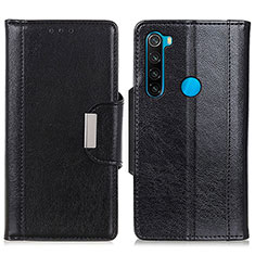 Coque Portefeuille Livre Cuir Etui Clapet M01L pour Xiaomi Redmi Note 8 (2021) Noir
