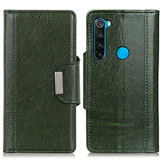 Coque Portefeuille Livre Cuir Etui Clapet M01L pour Xiaomi Redmi Note 8 (2021) Vert