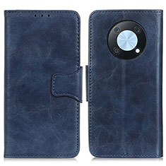 Coque Portefeuille Livre Cuir Etui Clapet M02L pour Huawei Nova Y90 Bleu