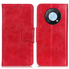 Coque Portefeuille Livre Cuir Etui Clapet M02L pour Huawei Nova Y90 Rouge