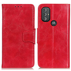 Coque Portefeuille Livre Cuir Etui Clapet M02L pour Motorola Moto G Play Gen 2 Rouge