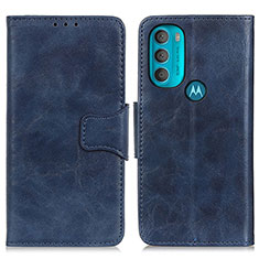 Coque Portefeuille Livre Cuir Etui Clapet M02L pour Motorola Moto G71 5G Bleu