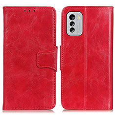 Coque Portefeuille Livre Cuir Etui Clapet M02L pour Nokia G60 5G Rouge