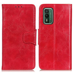 Coque Portefeuille Livre Cuir Etui Clapet M02L pour Nokia XR21 Rouge