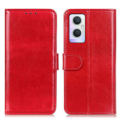 Coque Portefeuille Livre Cuir Etui Clapet M02L pour OnePlus Nord N20 5G Rouge