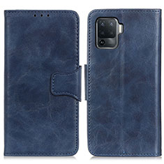 Coque Portefeuille Livre Cuir Etui Clapet M02L pour Oppo A94 4G Bleu