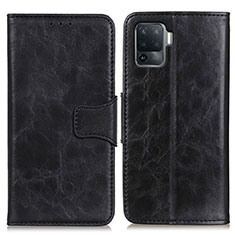 Coque Portefeuille Livre Cuir Etui Clapet M02L pour Oppo A94 4G Noir