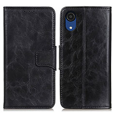 Coque Portefeuille Livre Cuir Etui Clapet M02L pour Samsung Galaxy A03 Core Noir