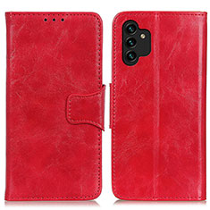 Coque Portefeuille Livre Cuir Etui Clapet M02L pour Samsung Galaxy A04s Rouge