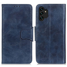 Coque Portefeuille Livre Cuir Etui Clapet M02L pour Samsung Galaxy A13 5G Bleu