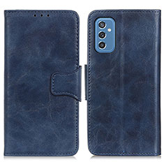 Coque Portefeuille Livre Cuir Etui Clapet M02L pour Samsung Galaxy M52 5G Bleu