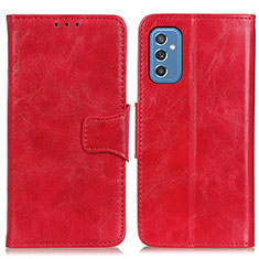 Coque Portefeuille Livre Cuir Etui Clapet M02L pour Samsung Galaxy M52 5G Rouge