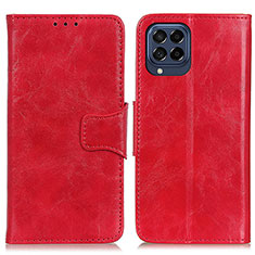 Coque Portefeuille Livre Cuir Etui Clapet M02L pour Samsung Galaxy M53 5G Rouge