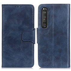 Coque Portefeuille Livre Cuir Etui Clapet M02L pour Sony Xperia 1 III Bleu