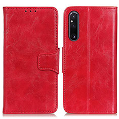 Coque Portefeuille Livre Cuir Etui Clapet M02L pour Sony Xperia 1 V Rouge