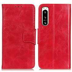 Coque Portefeuille Livre Cuir Etui Clapet M02L pour Sony Xperia 5 IV Rouge