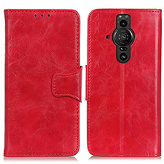 Coque Portefeuille Livre Cuir Etui Clapet M02L pour Sony Xperia PRO-I Rouge