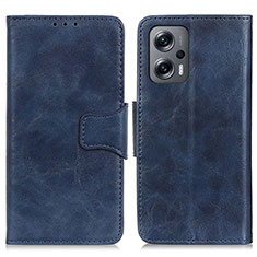 Coque Portefeuille Livre Cuir Etui Clapet M02L pour Xiaomi Redmi K50i 5G Bleu