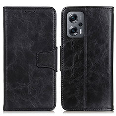 Coque Portefeuille Livre Cuir Etui Clapet M02L pour Xiaomi Redmi K50i 5G Noir