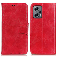 Coque Portefeuille Livre Cuir Etui Clapet M02L pour Xiaomi Redmi K50i 5G Rouge