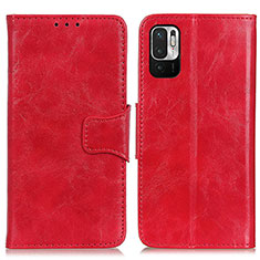 Coque Portefeuille Livre Cuir Etui Clapet M02L pour Xiaomi Redmi Note 10 JE 5G Rouge