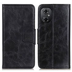 Coque Portefeuille Livre Cuir Etui Clapet M02L pour Xiaomi Redmi Note 11R 5G Noir