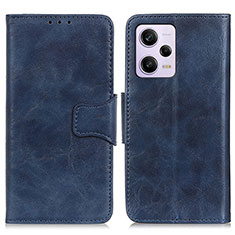 Coque Portefeuille Livre Cuir Etui Clapet M02L pour Xiaomi Redmi Note 12 Pro 5G Bleu