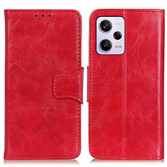Coque Portefeuille Livre Cuir Etui Clapet M02L pour Xiaomi Redmi Note 12 Pro 5G Rouge