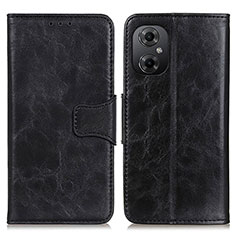 Coque Portefeuille Livre Cuir Etui Clapet M02L pour Xiaomi Redmi Note 12R Pro 5G Noir