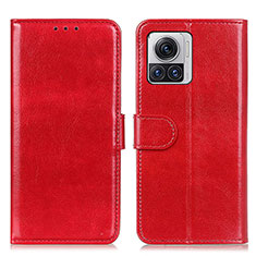 Coque Portefeuille Livre Cuir Etui Clapet M03L pour Motorola Moto Edge X30 Pro 5G Rouge