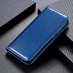 Coque Portefeuille Livre Cuir Etui Clapet M03L pour Motorola Moto G10 Bleu