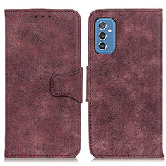 Coque Portefeuille Livre Cuir Etui Clapet M03L pour Samsung Galaxy M52 5G Violet